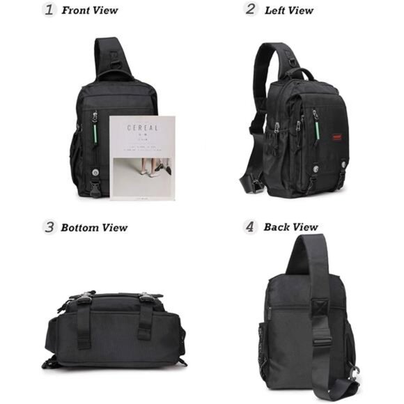 Sling Bags Chest Shoulder Backpacks, 13.3'' 14.1'' 15.6''Laptop Backpack - Picture 2 of 8